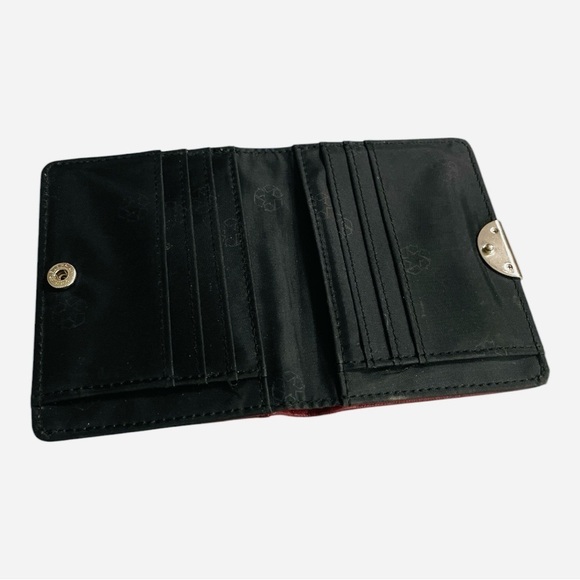 Wallet, genuine leather, Apt 9.,red, small, red/black - Picture 3 of 10